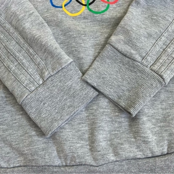 Adidas Olympics RIO 2016 Team Great Britain GB Hoodie Sweatshirt Grey Sz S - Picture 7 of 16